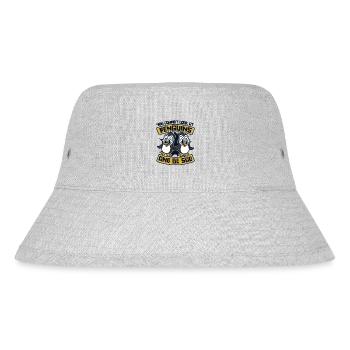 You Cannot Look At Penguins And Be Sad - Stanley/Stella recycelter Bucket Hat - Grau meliert - Vorne