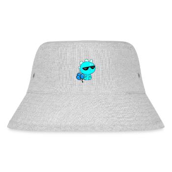 Drache Brille Luftballons Party Cool Jugendliche - Stanley/Stella recycelter Bucket Hat - Grau meliert - Vorne