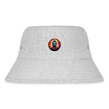 T-shirt Sérénité Bouddha Marque Vibration Positive - Bob recyclé Stanley/Stella - gris chiné - Devant