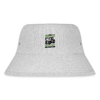 Ohne Landwirtschaft Hungrig Nackt Und Nüchtern - Stanley/Stella recycelter Bucket Hat - Grau meliert - Vorne