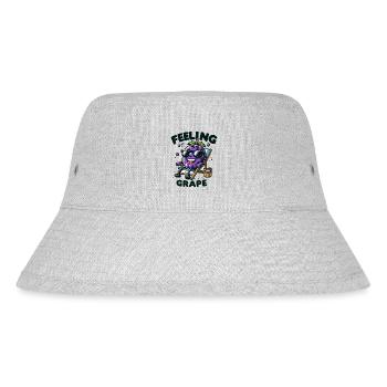 Feeling Grape - Stanley/Stella recycelter Bucket Hat - Grau meliert - Vorne