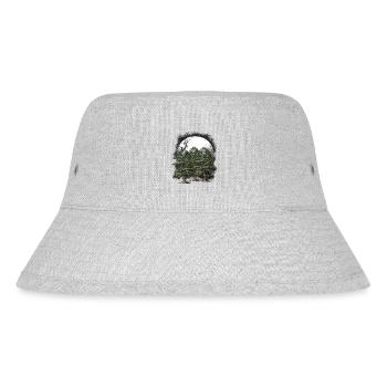 Dark, Wilderness, Nature, Forest, Flora, Horror, Occult, Tree - Stanley/Stella Recycled Bucket Hat - heather grey - Front