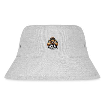 Lion's Roar Gym Hymne - Stanley/Stella recycelter Bucket Hat - Grau meliert - Vorne