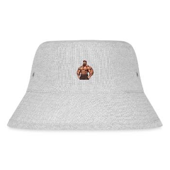 Workout Bodybuilder Gym Muscles Bodybuilding - Stanley/Stella Recycled Bucket Hat - heather grey - Front