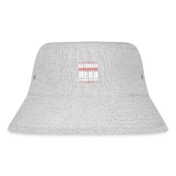 Best Granny Heroine Saying - Stanley/Stella Recycled Bucket Hat - heather grey - Front