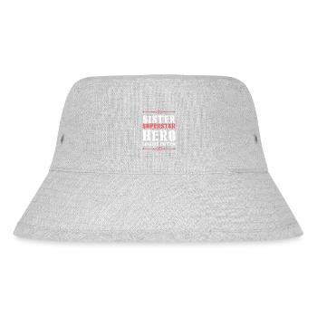 Best Sister Heroine Saying - Stanley/Stella Recycled Bucket Hat - heather grey - Front