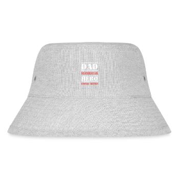 Best Daddy Star Dad Dad Dad - Stanley/Stella Recycled Bucket Hat - heather grey - Front