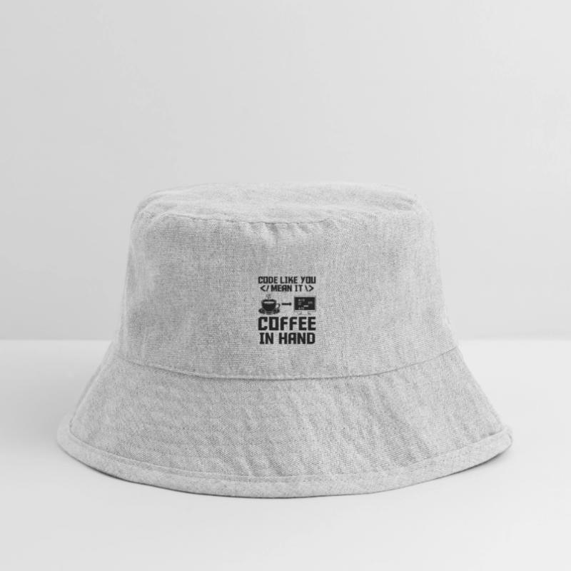 Coffee Coding Programmer Coder Developer Nerd Coff Stanley/Stella Recycled Bucket Hat