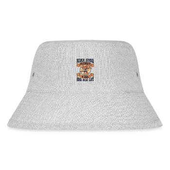 Between A Girl And Her Cat Hauskatze Miezekatze - Stanley/Stella recycelter Bucket Hat - Grau meliert - Vorne