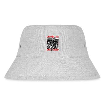 Birthday Level 22 Unlocked Gaming & Gamers - Stanley/Stella Recycled Bucket Hat - heather grey - Front