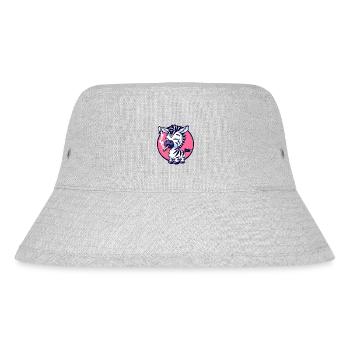 Zebra Raucher Smoke Joint - Stanley/Stella recycelter Bucket Hat - Grau meliert - Vorne