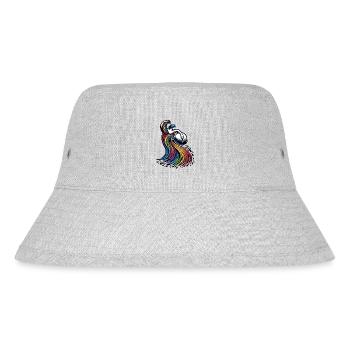 Wassermann Sternzeichen Elegantes Regenbogen-Design - Stanley/Stella recycelter Bucket Hat - Grau meliert - Vorne