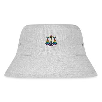 Waage Sternzeichen Sternzeichen Astrologie Design - Stanley/Stella recycelter Bucket Hat - Grau meliert - Vorne