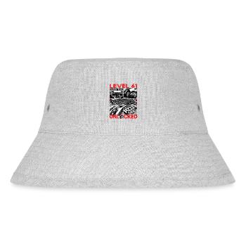 Birthday Level 61 Unlocked Gaming & Gamer - Stanley/Stella Recycled Bucket Hat - heather grey - Front