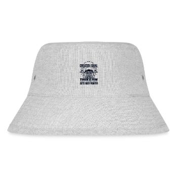 All Men Are Created Equal Few Become Car Spray - Stanley/Stella Recycled Bucket Hat - heather grey - Front