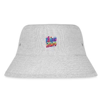 Ibiza 2024 Bunt Urlaub - Stanley/Stella recycelter Bucket Hat - Grau meliert - Vorne