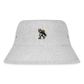 Schlittschuh laufener Fuchs - Stanley/Stella recycelter Bucket Hat - Grau meliert - Vorne