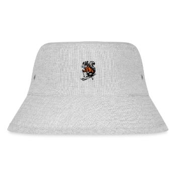 Skiing Squirrel - Stanley/Stella Recycled Bucket Hat - heather grey - Front