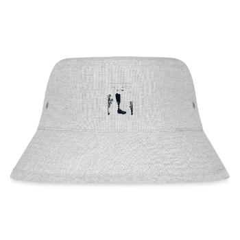 Prothese Chinesisches Hanzi künstliche Beine Benutzerbein - Stanley/Stella recycelter Bucket Hat - Grau meliert - Vorne