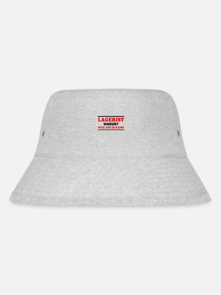 Lagerist Spruch Logistik Lustige Lagerist Geschenk - Stanley/Stella recycelter Bucket Hat - Grau meliert