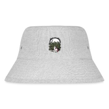 Einhorn Waldbewohner Fabel Fabeltiere Wald Natur - Stanley/Stella recycelter Bucket Hat - Grau meliert - Vorne