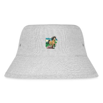 Horse riding rider rider child pony children - Stanley/Stella Recycled Bucket Hat - heather grey - Front