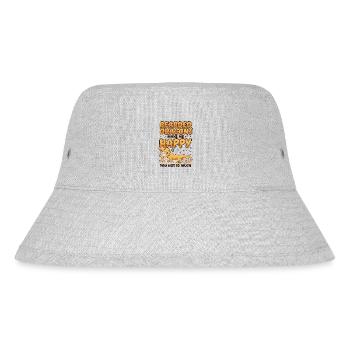 Bartagamen machen mich glücklich Pogona Haustier Bärtig - Stanley/Stella recycelter Bucket Hat - Grau meliert - Vorne