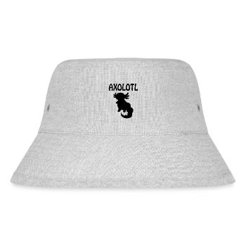Axolotl - Stanley/Stella recycelter Bucket Hat - Grau meliert - Vorne