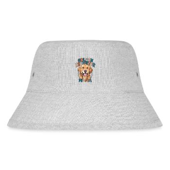 Golden Retriever Mama Hunde Hund Wilsigns - Stanley/Stella recycelter Bucket Hat - Grau meliert - Vorne