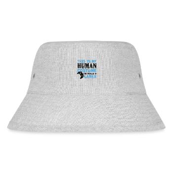 Ich bin wirklich ein Gamer - Stanley/Stella recycelter Bucket Hat - Grau meliert - Vorne