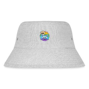 Tollpatsch Bunt Katzenähnlich - Stanley/Stella recycelter Bucket Hat - Grau meliert - Vorne