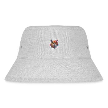 Owl Pop Art Head - Stanley/Stella Recycled Bucket Hat - heather grey - Front
