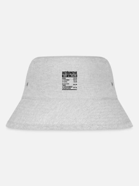 Osteopath Stundensatz Geschenkidee Humor - Stanley/Stella recycelter Bucket Hat - Grau meliert