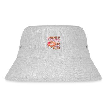 Pancake Lover Kids I Wonder If - Stanley/Stella recycelter Bucket Hat - Grau meliert - Vorne