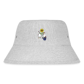 chickens, hobby gardener, gardening, gardening, flower - Stanley/Stella Recycled Bucket Hat - heather grey - Front