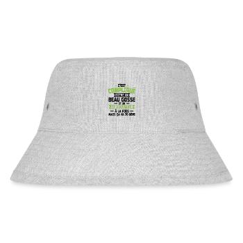 Bogosse und Bauer - Stanley/Stella recycelter Bucket Hat - Grau meliert - Vorne