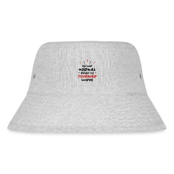 Tiefbauer Spruch Beruf Lustiges Tiefbauer Geschenk - Stanley/Stella recycelter Bucket Hat - Grau meliert - Vorne