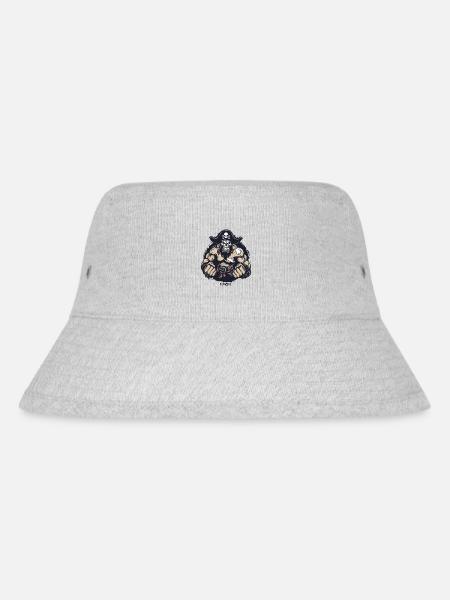 Starker Muskel-Wrestler: Ein Wrestling-Pirat - Stanley/Stella recycelter Bucket Hat - Grau meliert