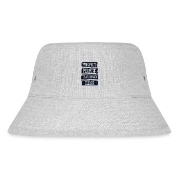 Inspect Permit Tear Down Clear Home Wrecker House - Stanley/Stella Recycled Bucket Hat - heather grey - Front
