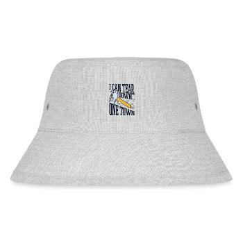 I Can Tear Down One Town Home Improvement House - Stanley/Stella Recycled Bucket Hat - heather grey - Front