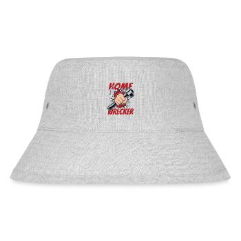 Home Wrecker Home Improvement Home Wrecker House - Stanley/Stella Recycled Bucket Hat - heather grey - Front