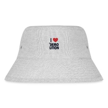 Ich liebe Demolition Home Improvement Experts House - Stanley/Stella recycelter Bucket Hat - Grau meliert - Vorne
