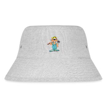 Hamster is gardening - Stanley/Stella Recycled Bucket Hat - heather grey - Front