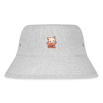 Lies mehr Bücher: Niedliche Katzen Haustiere lesen - Stanley/Stella recycelter Bucket Hat - Grau meliert - Vorne