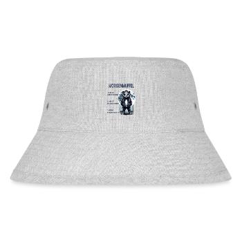 I hate people morning grouch in the office funny - Stanley/Stella Recycled Bucket Hat - heather grey - Front
