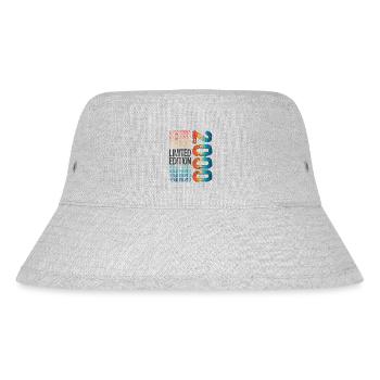 Limited Edition seit 2000 Geburtstag Vintage 2000 - Stanley/Stella recycelter Bucket Hat - Grau meliert - Vorne