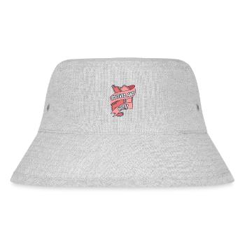 Bariatrischer Magenbypass mit Ärmeln und Happy - Stanley/Stella recycelter Bucket Hat - Grau meliert - Vorne