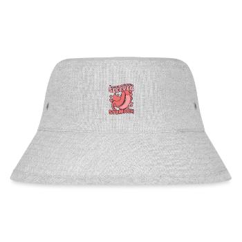 Life Is Better With A Sleeved Stomach Gastric - Stanley/Stella Recycled Bucket Hat - heather grey - Front