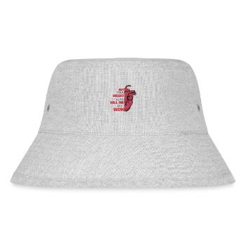 My Own Heart Tried To Kill Me But I Won Open - Stanley/Stella Recycled Bucket Hat - heather grey - Front