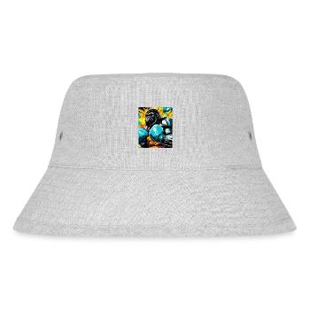 Gorilla Boxer Kämpfer Beast - Stanley/Stella recycelter Bucket Hat - Grau meliert - Vorne